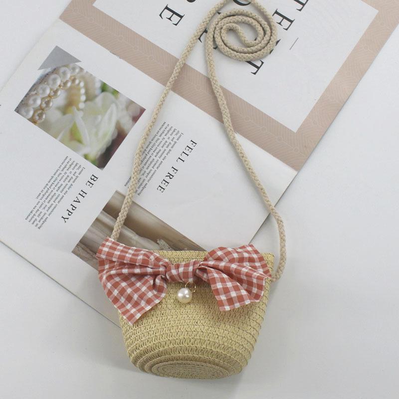 2024 Women's Mini Cartoon & Straw Flower Messenger Bags - Cute Beach Accessory