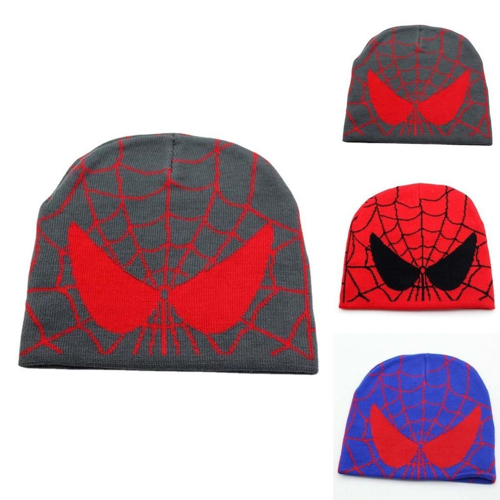 Spiderman Jacquard Knitted Beanie Hat Premium Quality Winter Accessory For Men And Women