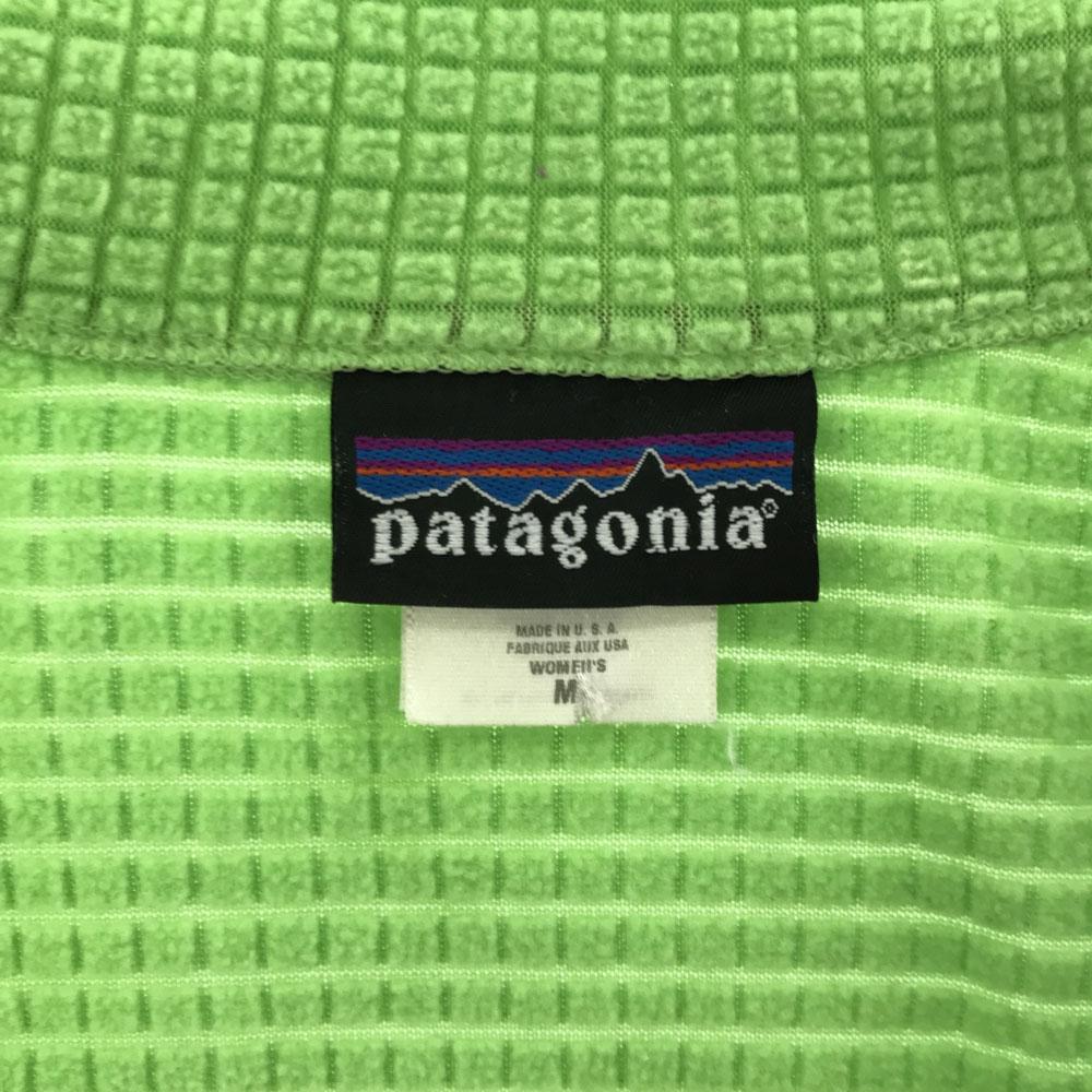 patagonia Made in USA Half zip Outdoor jacket M Light green Women Used