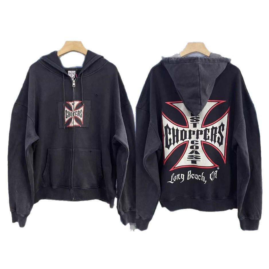 ERD West Coast Vintage Sanskrit Zipper Hoodie