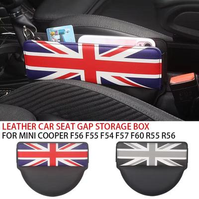 Car Seat Gap Anti-Leak Storage Bags Pocket For Mini Cooper F56 F55 F54 F57 F60 R55 R56 Car Leather Card Phone Holder Accessories