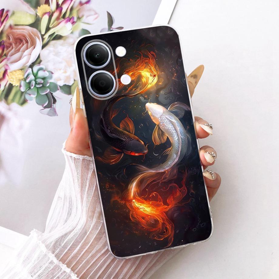 Flower Cartoon Fashion Design Phone Case For Vivo Y05 Y11D 4G Vivo Y11 Y21 5G Funda Soft Silicone Clear Back Cover V2553 V2554