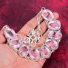 Faceted Pink Kunzite Handmade Gemstone Jewelry, 925 Solid Sterling Silver Necklace Unique Design Jewelry, For Women
