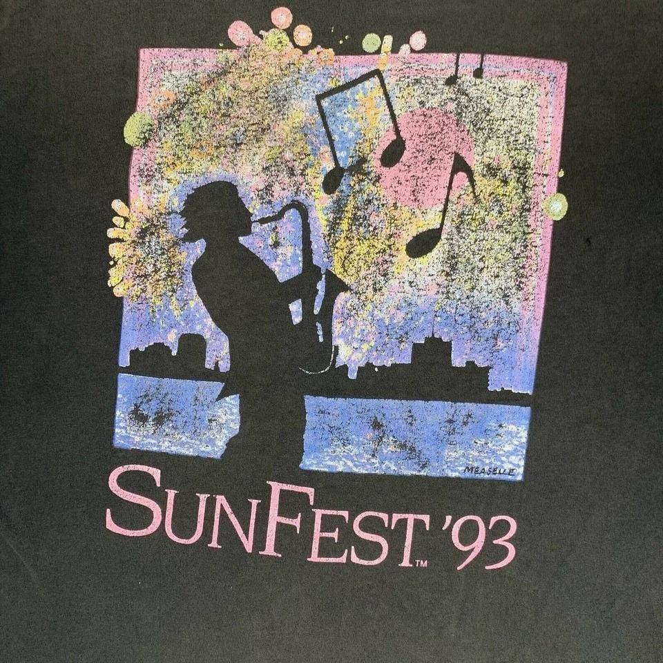 Sunfest George Benson BB King Concert Shirt Black Unisex S-234XL E1983 M