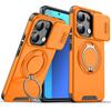 Armor Magnetic Case for Redmi Note 14 13 Pro Plus 5G 4G  Xiaomi 14T Pro With Lanyard Slide Camera Protection Shockproof Cover