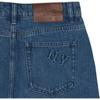 New MLB SS24 New York Yankees Denim Short Skirts Women's Blue 3FDSM0343-50INS