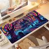 Abstract Playmat Fantasy Forest Gaming Mouse Pad Desk Mat Nonslip Rubber Base Precise Seam Washabl EPads for Games and Office