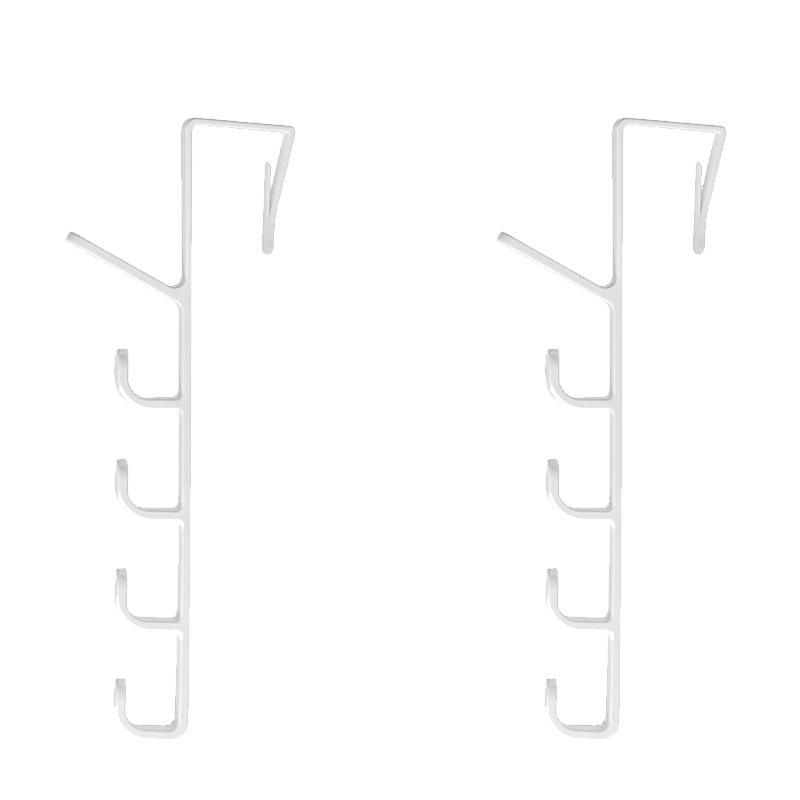 

2Pcs Behind The Door Coat Hook Hanger Behind The Door Cabinet Wardrobe Dormitory Door Hook Storage Rack Home Organizer Storage