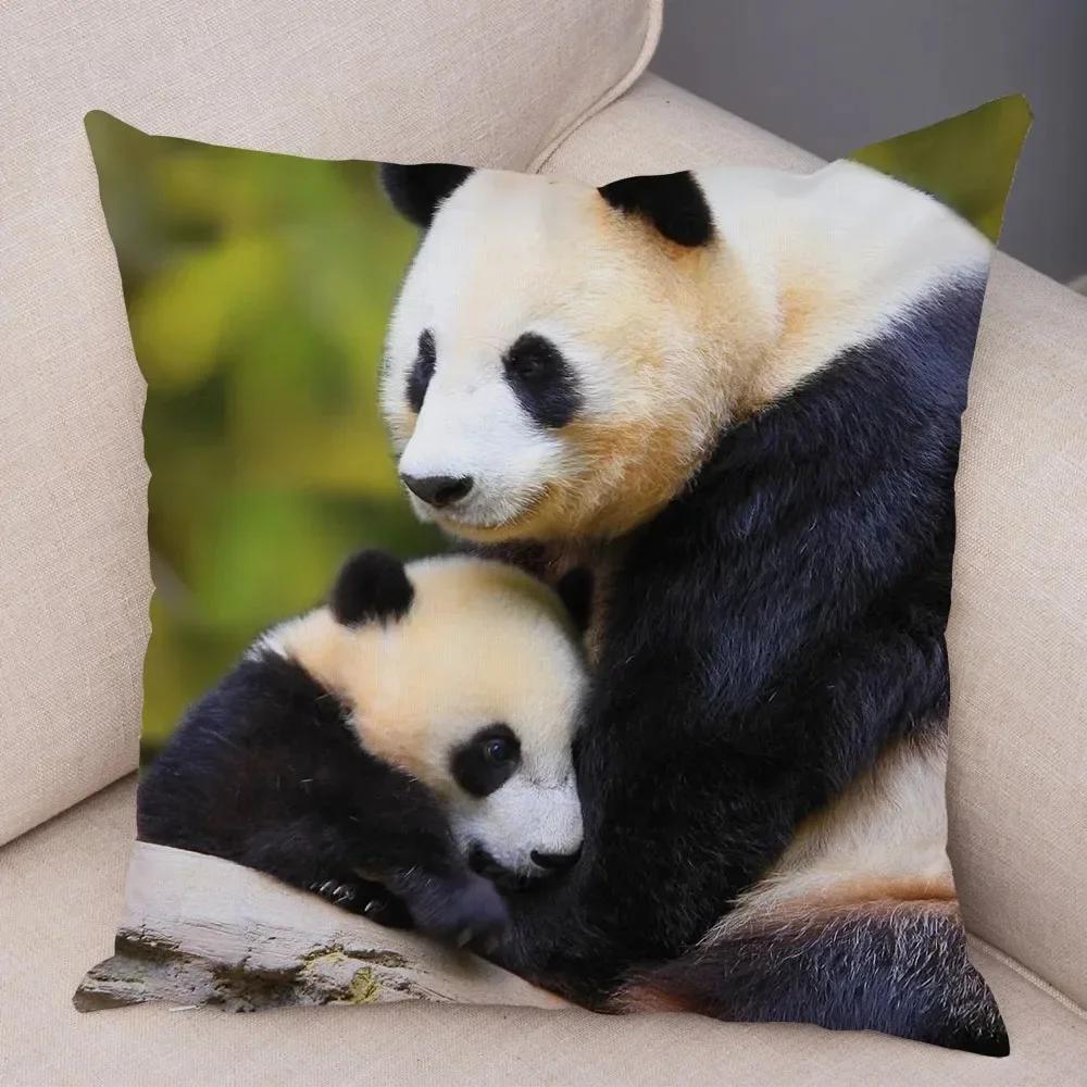 China National Treasure Panda Animal Pillowcase Suitable for Home Decoration Living Room Sofa Bedroom Room Cushion Cover