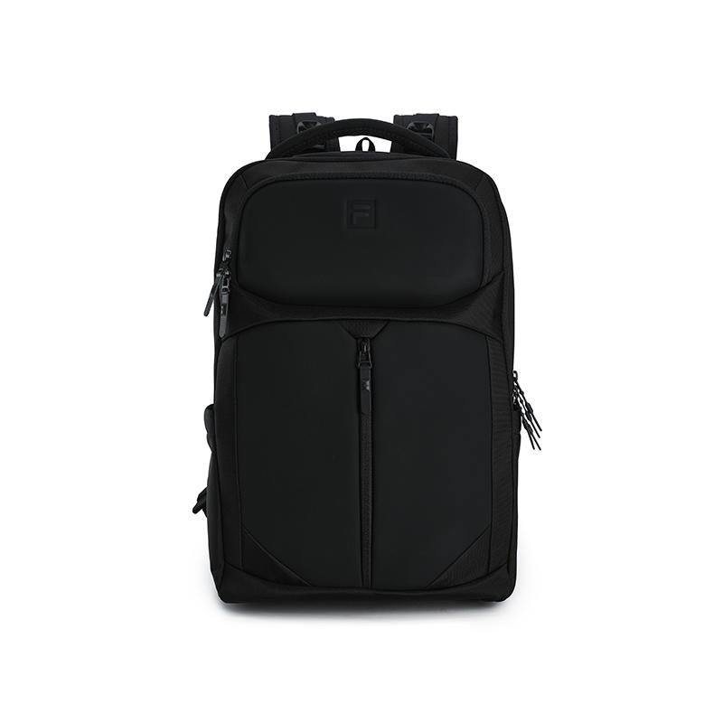 New FILA Fitness Series Fabric, PU Backpack Men's Jet Black A13M521102FBK