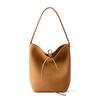 Small Commuter Leather Portable Bucket Bag Lazy Wind Ladies Large Capacity Girls Premium Sense Shoulder Bag Women