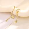 High-End Asymmetrical Star Tassel Earrings with Slim Round Beads