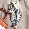 New 71 polka dot small square scarf silk scarf women's Korean velvet double-sided hanging ear neck protection small scarf scarf shawl