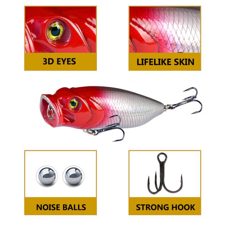 Topwater Wave Lure8cmSubmerged Water15gNew long-range lure fishing gear specifically designed for sea bass fishing