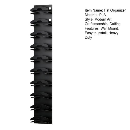 Hat Organizer Wall Mount Multilayer Baseball Cap Storage Display Holder Space Saving Bedroom Door Closet Hat Hanger