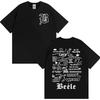Rapper Beele Borondo Tour 2025 Tištěné tričko Pánské Dámské Oblečení Bavlna Krátký rukáv Tričko Harajuku Hip Hop Módní Tričko