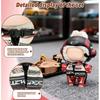 Cimoon Doll Clothes Black Racing Suit for 15cm and 17cm Plush Toys, Dress Up Costume, DIY Accessory