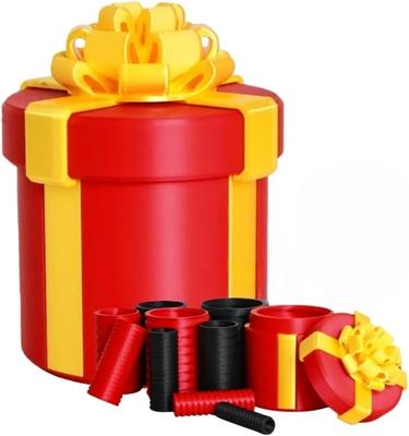 Annoying Nested Screw Gift Box - Prank Nesting Box for Cash & Surprises, 3D Printed Fun for Birthdays, Christmas Party Gifts