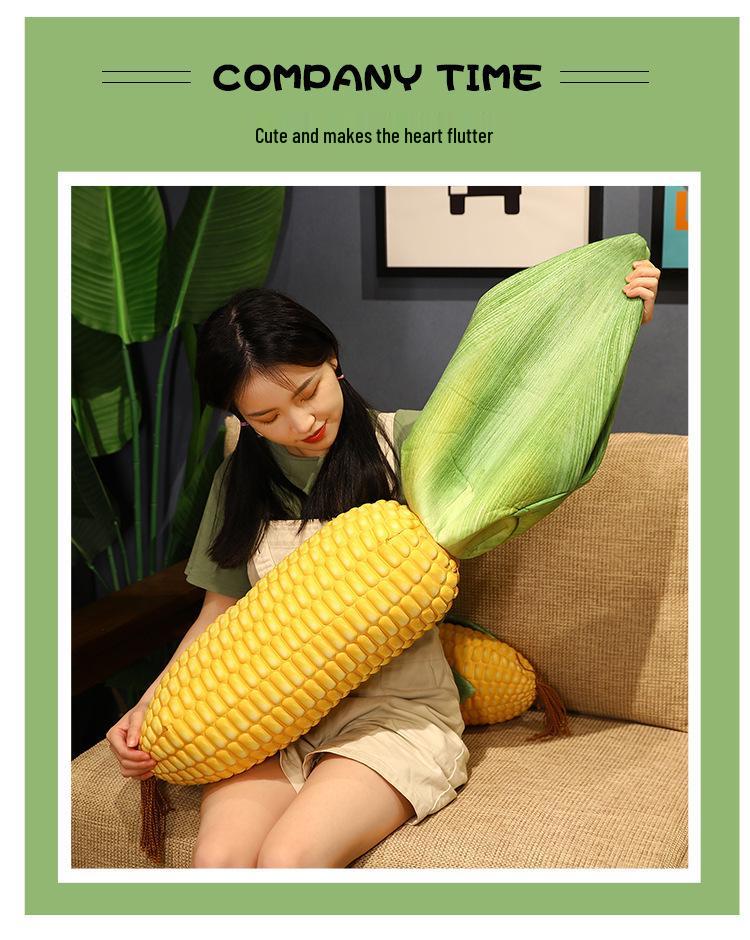 Quirky Grilled Corn Plush Doll - Creative Gift Pillow Toy for Girls
