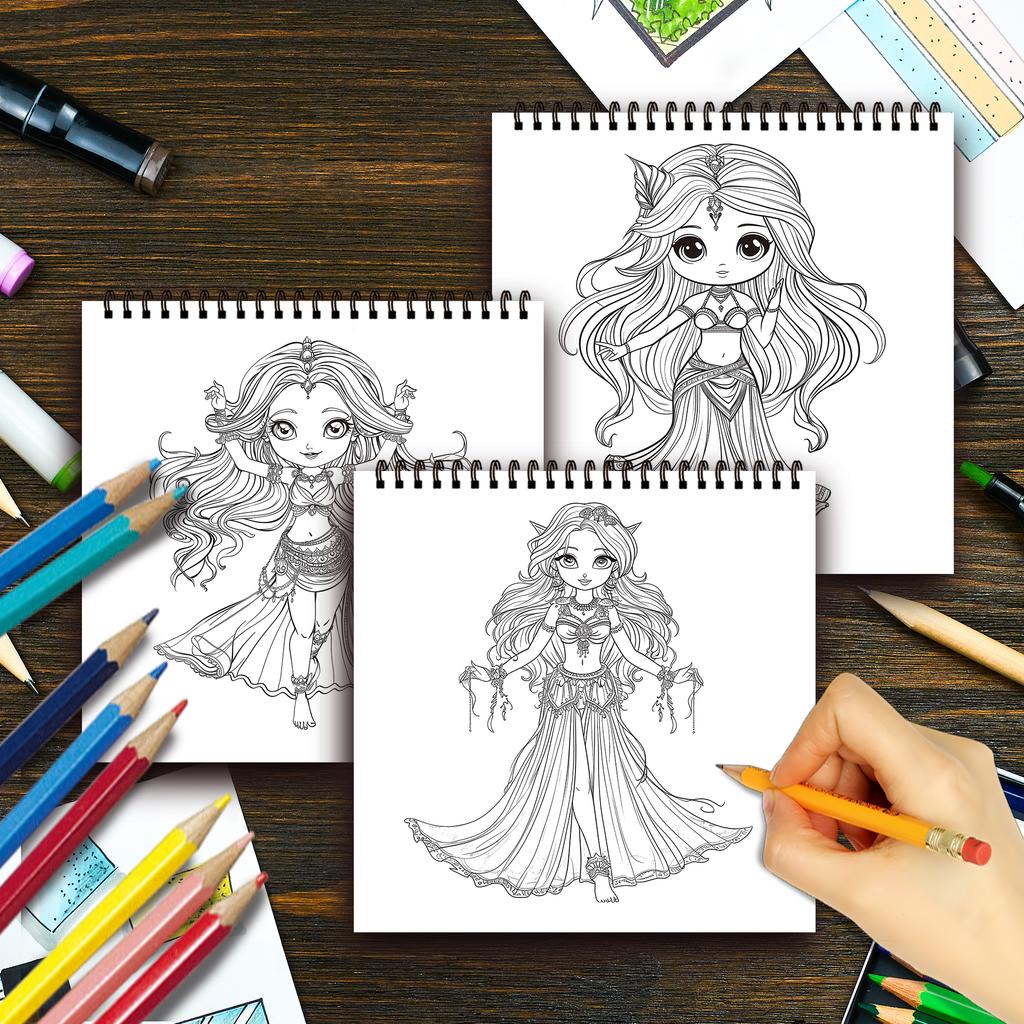 30 Blätter Malbuch für Erwachsene mit Spiralbindung, 8,3 x 8,3 Zoll 100 g/m² dickes Papier, Perfekt für Schulanfangsgeschenke, Halloween-Geschenke