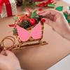 30 peças Mini Asa de Anjo com Glitter Topper para Bolo Decoração de Cupcake Acessório para Mesa de Sobremesa de Festa Artesanato DIY Enfeite de Natal