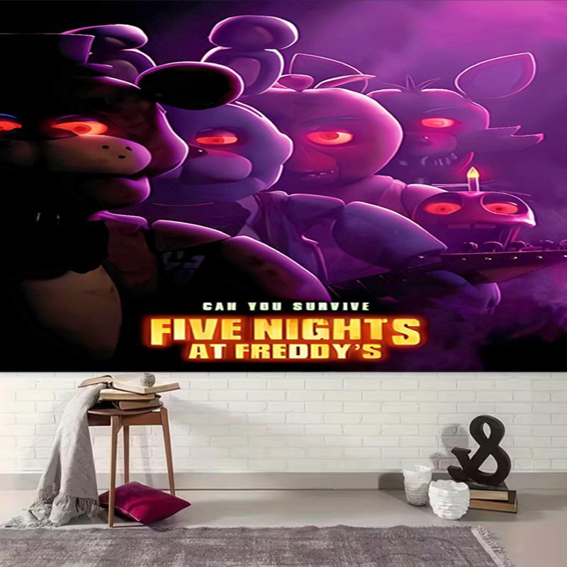 1pc Cartoon Five Nights at Freddys Tapestry, Living Room, Bedroom, Office, Party Decor, Ideal Festive Gift