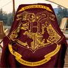 1pc Hogwarts, Crest, Coat of Arms Digital Printed Flannel Blanket, Super Soft Plush  Bed Cover,Blanket for Sofa, Bed, Office, 70104