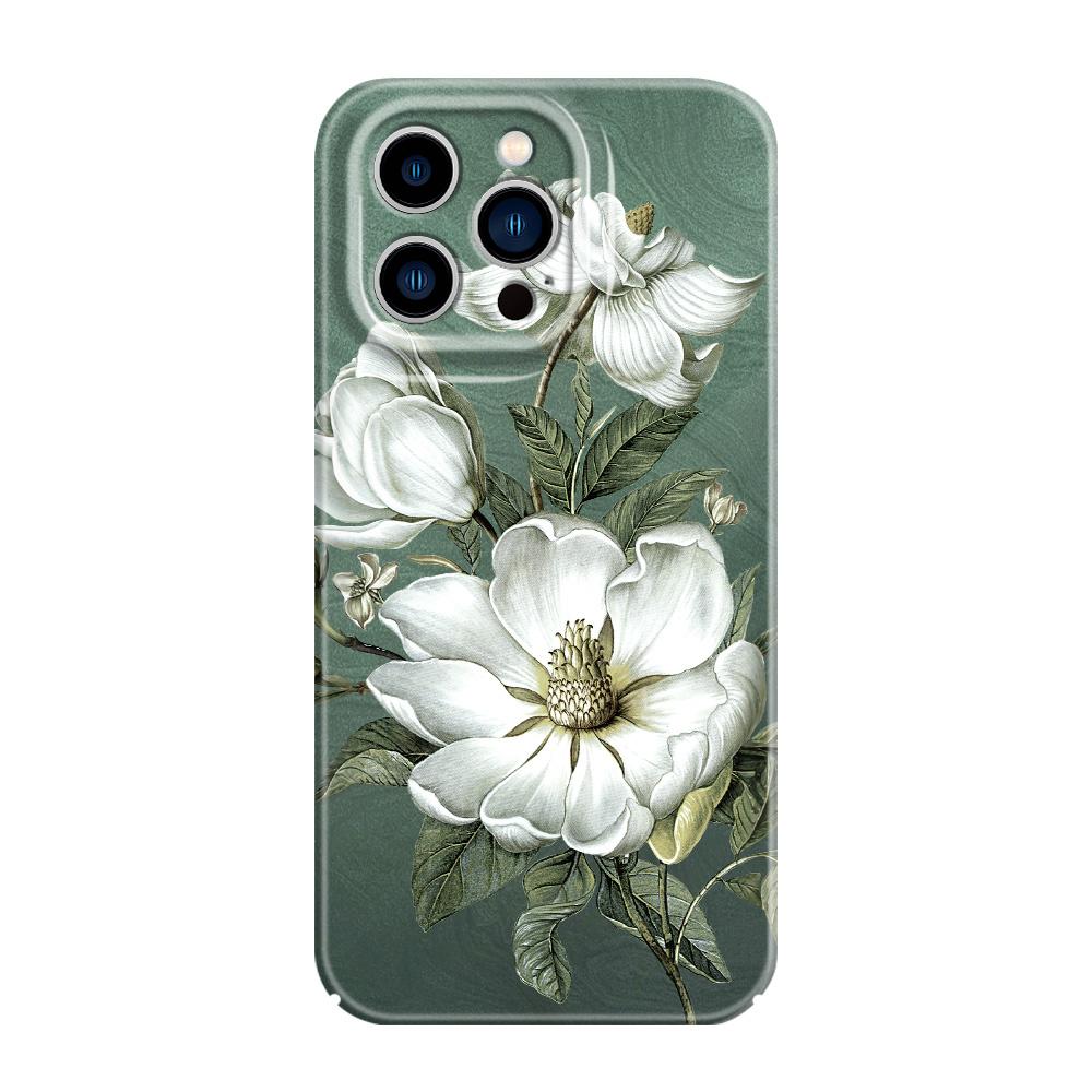 Gorgeous Magnolia Phone Case For iPhone 13 12 11 7 8 6 6S Plus Pro Max Mini X XS XR SE 2020 2022 Film Hard Cover