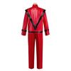 Michael Jackson Cosplay Costume Red Leather Jacket And Pants For Stage Performers