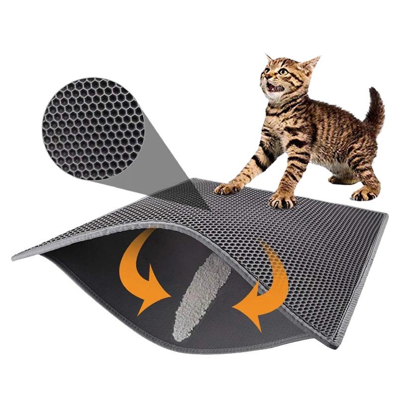 Wasserdichte Doppelschichtige EVA Katzenstreumatte: Spritzschutz-, Schmutzabweisendes und Nicht-Verfolgendes Design