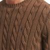 Polo Ralph Lauren Logo Embroidered Slim Fit Long Sleeve Knit Sweater Men sweater Coffee-Brown 710775885-520