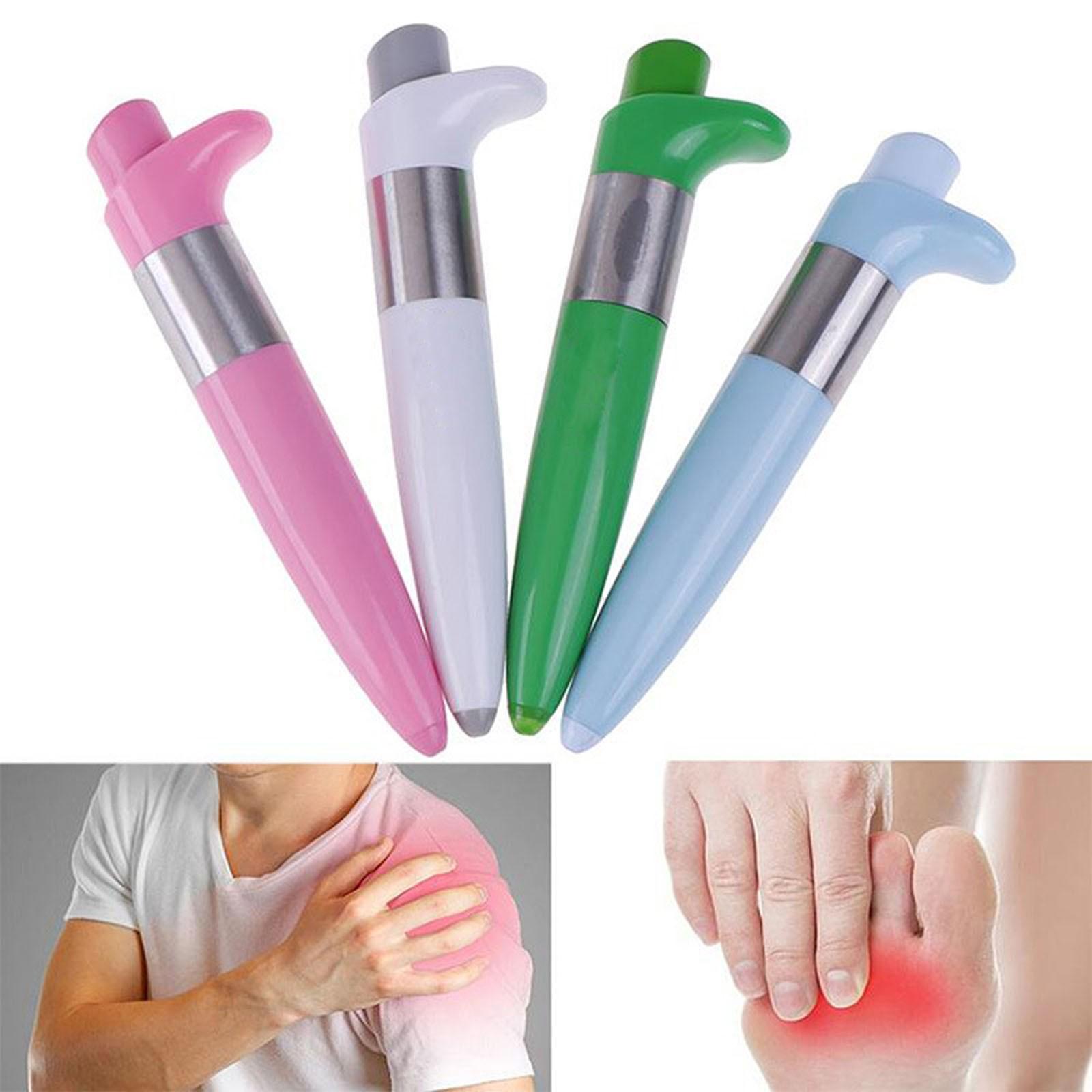

Reliever Pain Pen Handy Fast Working Pain Point Self-Massage Device; Pain Relief Pen Household Massage Pen Automatic Acupuncture Point Acupoint Stick One Size білий