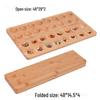 Foldable Bamboo Mancala Board Game for Kids