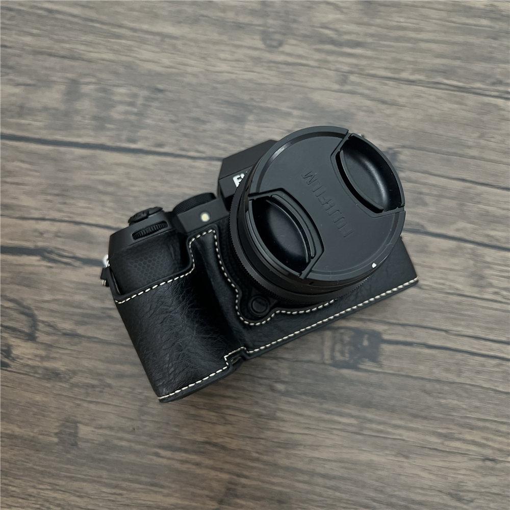 

PU Leather Camera Half Case for Fujifilm XS20 Fuji X-S20 Bottom Opening Cover