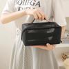 Breathable Mesh Cosmetic Bag Large Transparent Makeup Organizer for Travel Portable Toilet Wash Bag Multi-function Clear Pouch