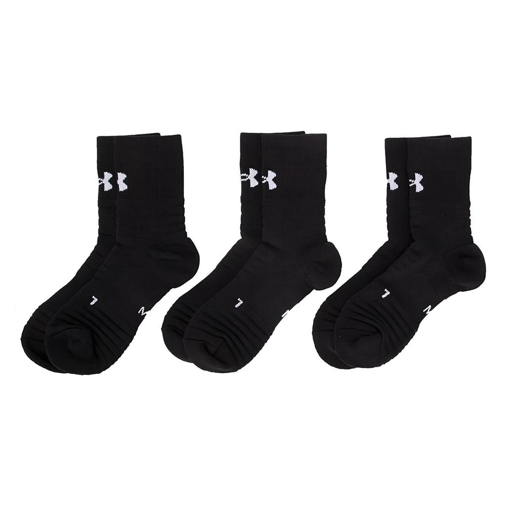 Under Armour Knee-High Socks Unisex 3 Pack Black 22610208-071