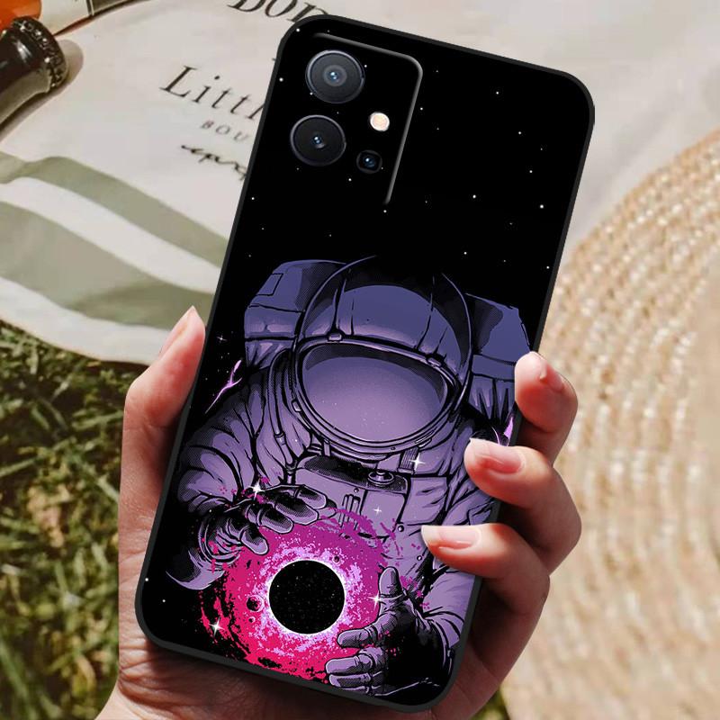 Per vivo Y55 5G Custodia Y33S T1 Y75 5G Cover Dipinta alla Moda Custodia Morbida in Silicone Opaco Per vivo T1 5G Paraurti VivoY55 T 1 5G