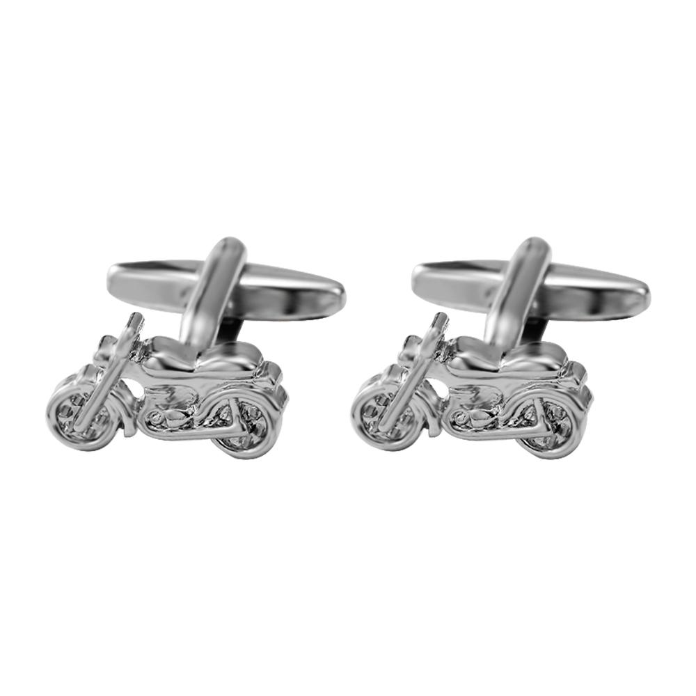 

Motorcycle Bicycle Tractor Shaped Cufflinks Means of Transportation Jewelry Accessories For Men