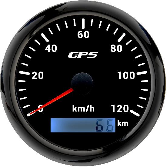 85MM GPS Speedometer Gauge For Motorcycle Marine Boat Truck 30~200 Kmh Speed Gauge Meter With GPS Antenna 7 Color LED Backlight