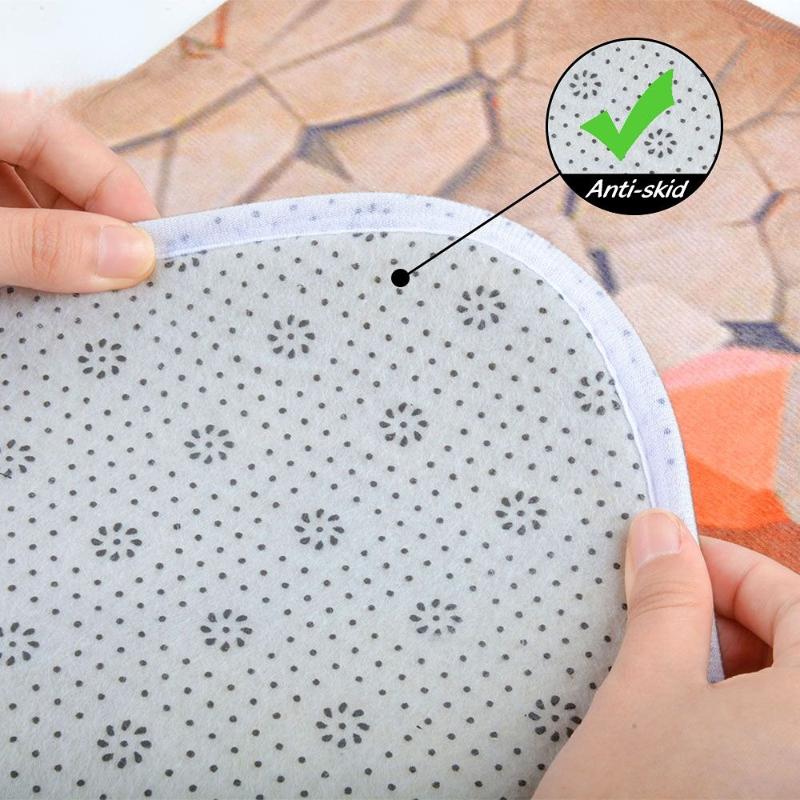 40*60cm 3D Creative Animal Dinosaur Pattern Non-slip Bath Mat Bathroom Absorbent Rug Flannel Floor Mat Kitchen Floor Mat