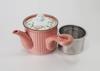 This lightweight teapot features a floral a 9cm and a 350ml Its delicate pink design features a comfortable handle and a stainless steel perfect for