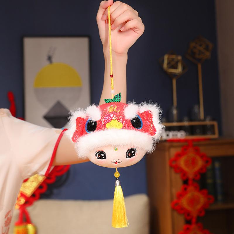 

Car Pendant Car Interior Decoration Plush Toys Year of The Snake Mascot Doll Pendant Goods Doll 10cm(0.05kg)