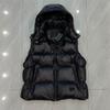 Womens Ultra Thick Goose Down Vest With Hood 51-55% Fill Power Removable Warm Winter Outerwear Commute Daily Wear