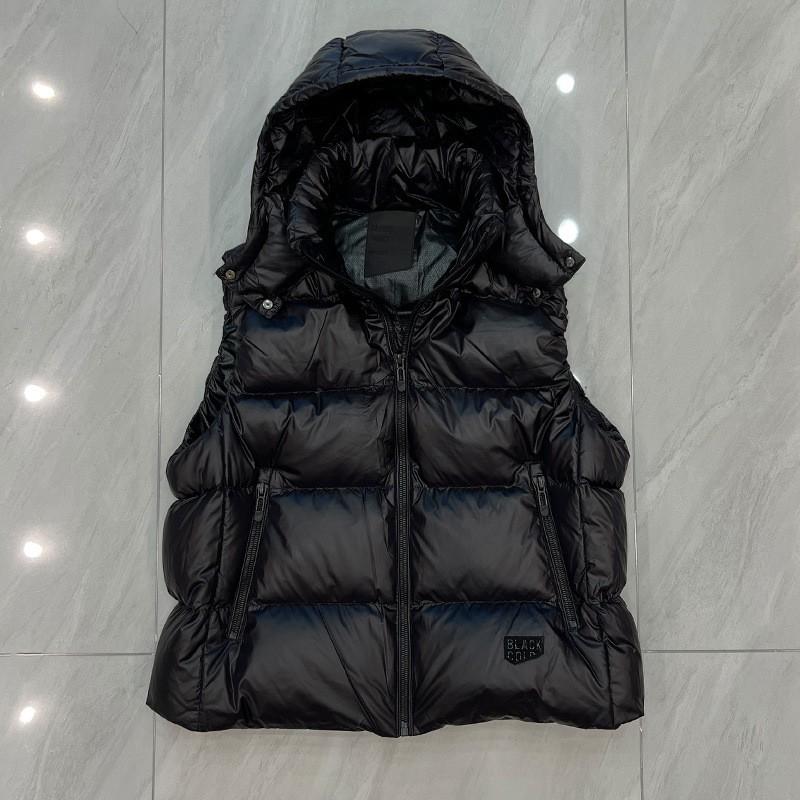 Womens Ultra Thick Goose Down Vest With Hood 51-55% Fill Power Removable Warm Winter Outerwear Commute Daily Wear