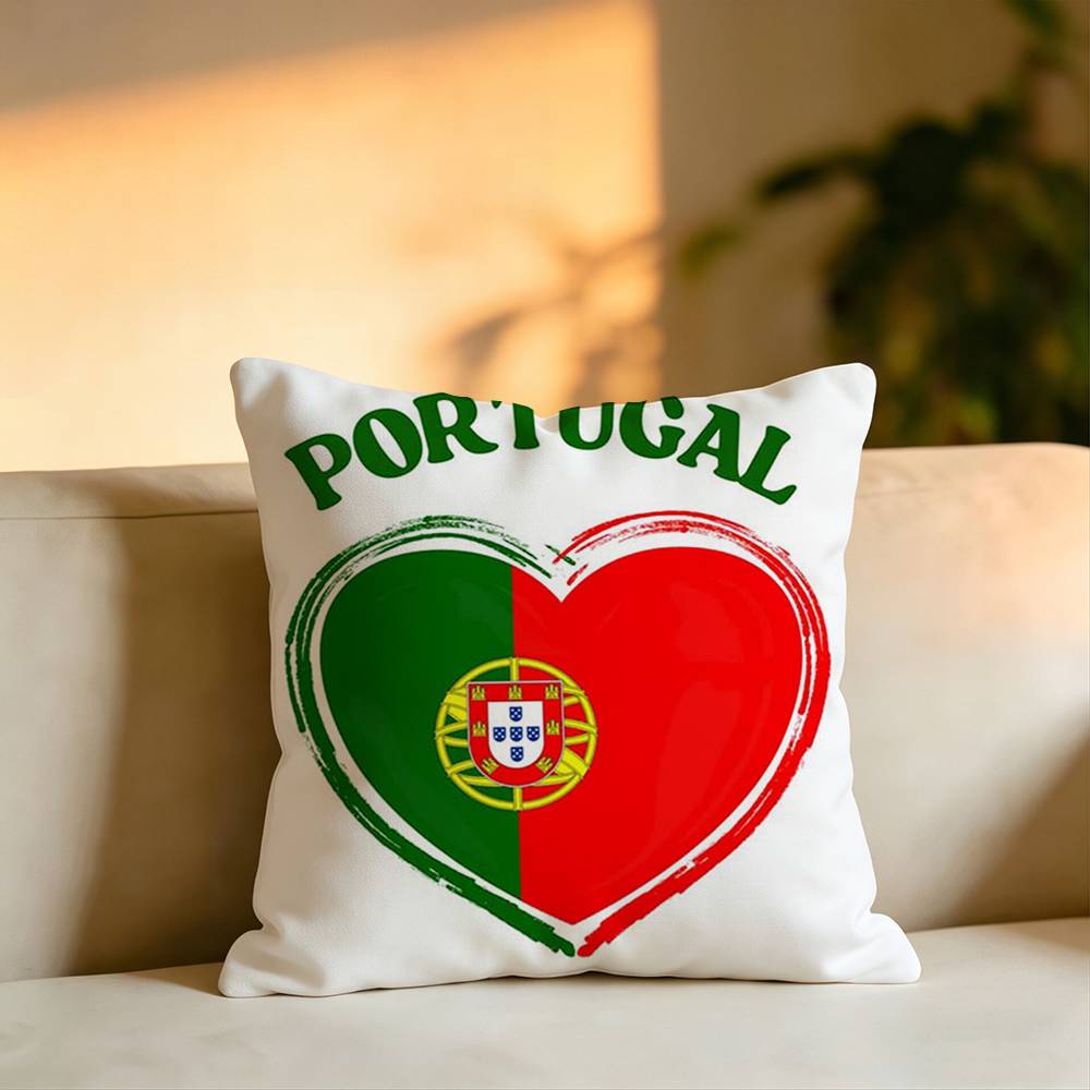 Portugal The Quinas Flag Square DoubleSided printed Pillow Case Bedroom Bedside Pillow Sofa Cushion Cover