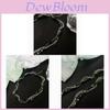 Natural Stone Necklace With Cuban Chain And Double Layer Design For Men And Women
