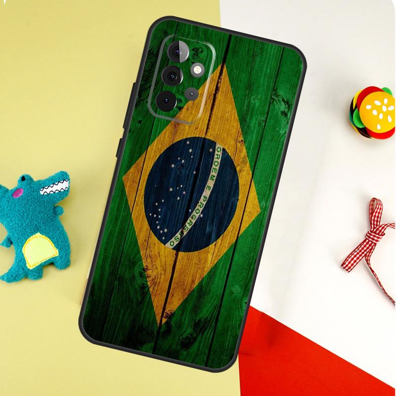 Brazil Brazilian Flag Case For Samsung Galaxy A54 A34 A24 A14 A12 A22 A32 A42 A52 A72 A52S A51 A71 A13 A53 Cover