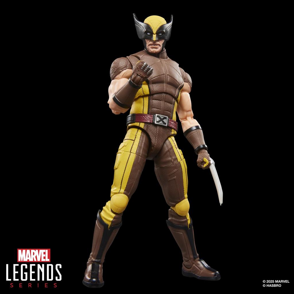 Hasbro MARVEL Legends Series Wolverine (Brown Suit), Marvel Studios Deadpool & Wolverine Collectible 15cm Action Figure G2366 (Authentic)