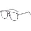 X18266 Men's Fashionable Double Bridge Photochromic Glasses with Simple, Scholarly Design