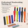 Plastic Woodworking Marker Pen Graphite Leads Deep Hole Pencil  Construction Marking